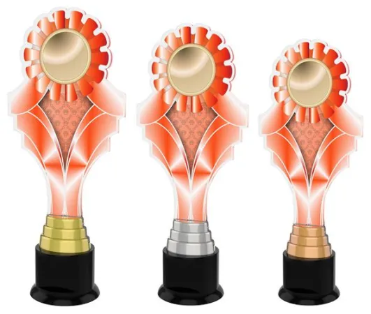 Akrylátová trofej ACTKC0012 Výška cm: 28, Barva: zlato