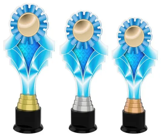 Akrylátová trofej ACTKC0013 Výška cm: 30, Barva: zlato