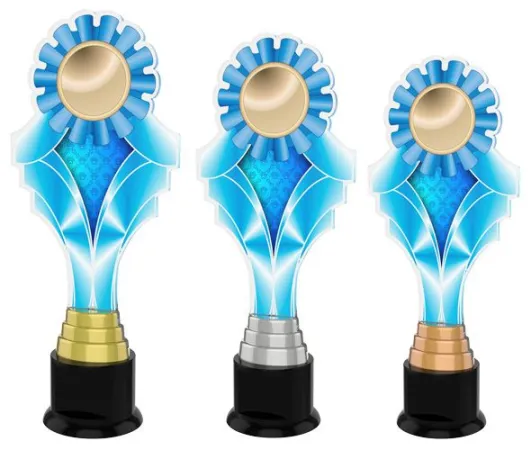 Akrylátová trofej ACTKC0013 Výška cm: 30, Barva: zlato