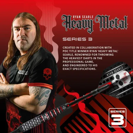 Harrows Šipky Ryan Searle - Heavy Metal - Series 3 - 18g