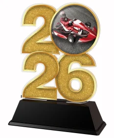 Akrylátová trofej C2026M12 | Motorsport Výška cm: 8.5, Šířka cm: 5, bronz
