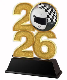 Akrylátová trofej C2026M17 | Motorsport Výška cm: 8.5, Šířka cm: 5, bronz