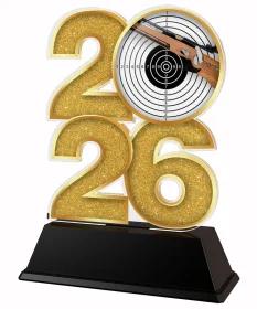 Akrylátová trofej C2026M21 | Střelba Výška cm: 15, Šířka cm: 10, stříbro