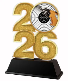 Akrylátová trofej C2026M22 | Střelba Výška cm: 15, Šířka cm: 10, stříbro