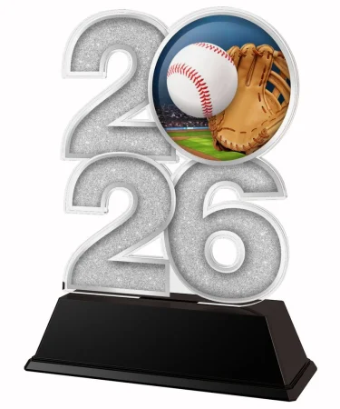 Akrylátová trofej C2026M27 | Baseball Výška cm: 15, Šířka cm: 10, zlato