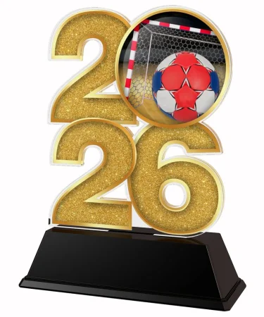 Akrylátová trofej C2026M30 | Házená Výška cm: 17,5, Šířka cm: 12,5, bronz