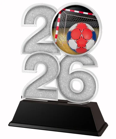 Akrylátová trofej C2026M30 | Házená Výška cm: 17,5, Šířka cm: 12,5, bronz