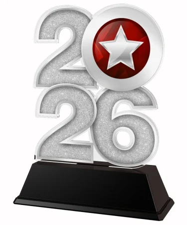 Akrylátová trofej C2026M32 | Univerzální Výška cm: 15, Šířka cm: 10, zlato