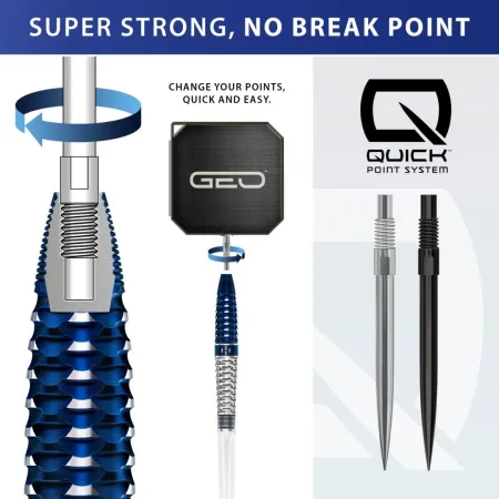 Harrows Šipky Steel Geo 02 - Torpedo - Quick Point - 23g