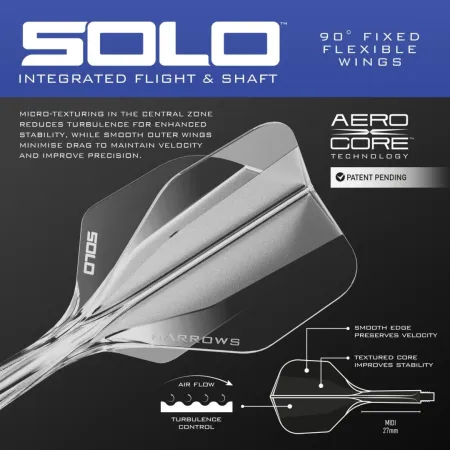 Harrows Šipky Steel Geo 02 - Torpedo - Quick Point - 23g