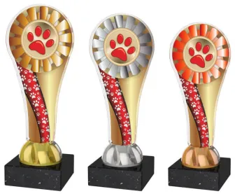 Akrylátová trofej ACLC2100 | Kynologie Výška cm: 14,5, Barva: stříbro