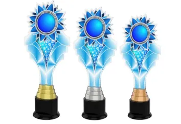 Akrylátová trofej ACTKC0008 | Kynologie Výška cm: 30, Barva: stříbro