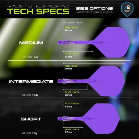 Winmau Letky Fusion - No2 - purple - short