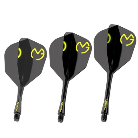 Winmau Letky Fusion MvG - No6 - black & green - medium