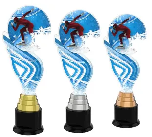 Akrylátová trofej ACTAS0009 | Bruslení Výška cm: 27, Barva: bronz