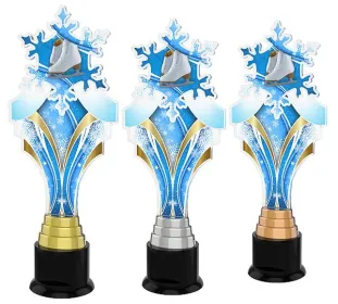 Akrylátová trofej ACTKS0005 Výška cm: 32, Barva: zlato