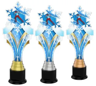 Akrylátová trofej ACTKS0007 Výška cm: 30, Barva: zlato