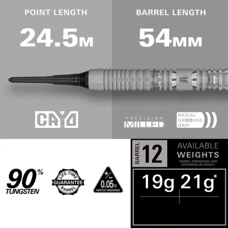 Target - darts Šipky Cryo 12 - 19g