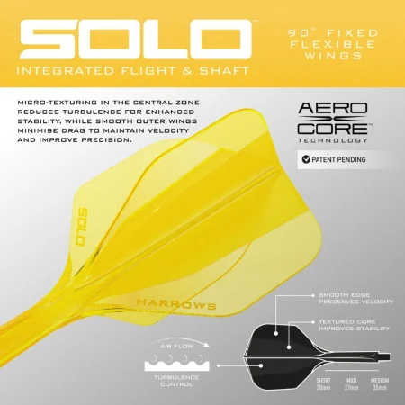Harrows Letky Solo - No6 - Short - Yellow