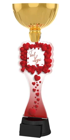 Akrylátová trofej ACUPCGM152 | Valentýn Výška cm: 34,5