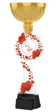 Akrylátová trofej ACUPCGM154 | Valentýn Výška cm: 28,5