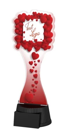 Akrylátová trofej ACUTCM158 | Valentýn Výška cm: 23, Šířka cm: 10
