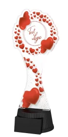 Akrylátová trofej ACUTCM160 | Valentýn Výška cm: 19, Šířka cm: 8.5