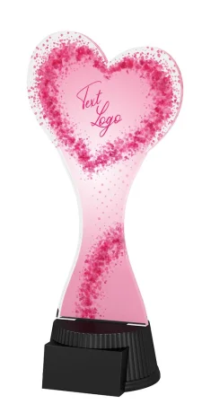 Akrylátová trofej ACUTCM161 | Valentýn Výška cm: 23, Šířka cm: 10