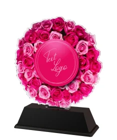 Akrylátová trofej FA200M52 | Valentýn Výška cm: 10, Šířka cm: 6