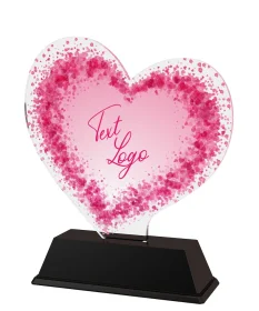 Akrylátová trofej FA200M54 | Valentýn Výška cm: 10, Šířka cm: 6