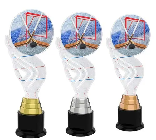 Akrylátová trofej ACTAS0019 | Hokej Výška cm: 31, Barva: bronz
