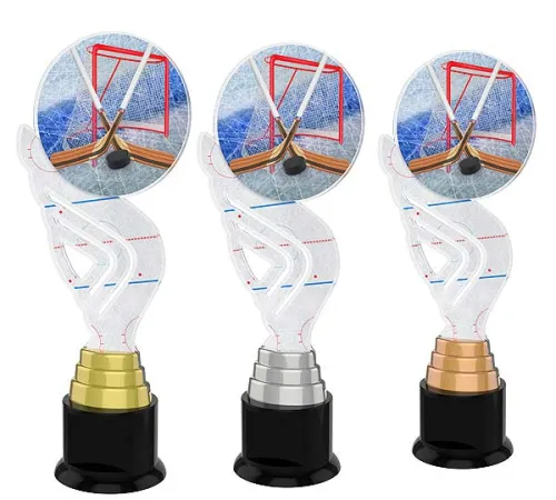 Akrylátová trofej ACTAS0019 | Hokej Výška cm: 31, Barva: bronz