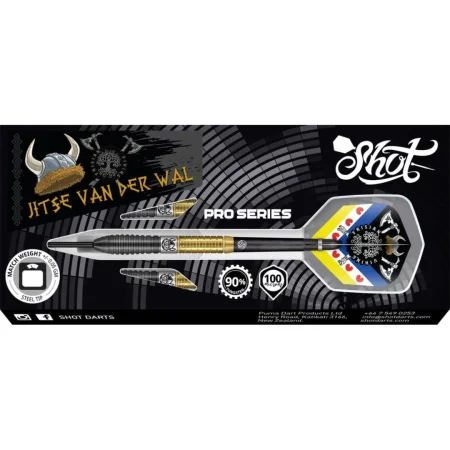 Shot Šipky Steel Pro Series - Jitse van der Wal - 24g