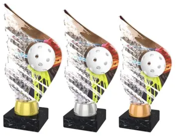 Akrylátová trofej AKEA0001M15 | Florbal Výška cm: 17,5, Barva: bronz
