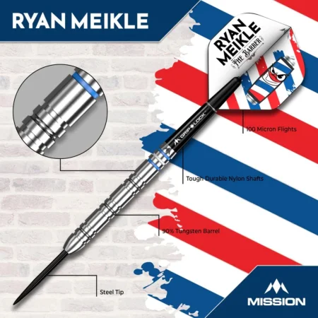Mission Šipky Steel Ryan Meikle - 21g