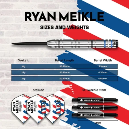 Mission Šipky Steel Ryan Meikle - 21g