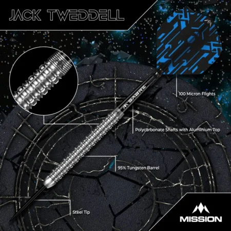 Mission Šipky Steel Jack Tweddell - 22g