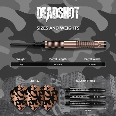 Mission Šipky Dead Shot - 19g