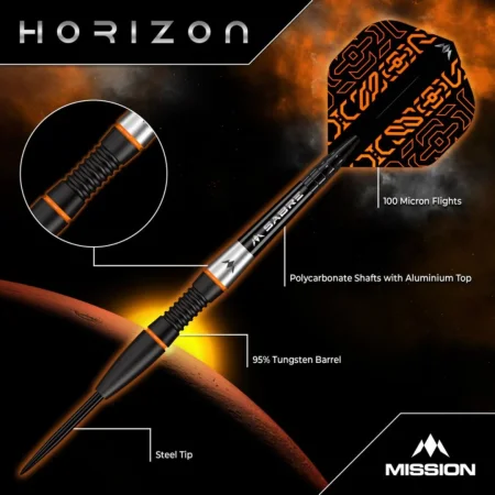 Mission Šipky Steel Horizon - 22g