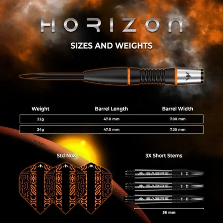 Mission Šipky Steel Horizon - 22g