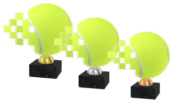 Akrylátová trofej ACUB002M2 Barva: stříbro, Výška cm: 15.5, Šířka cm: 15.5