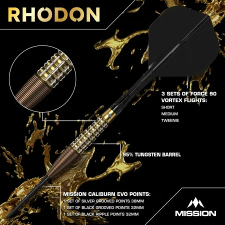 Mission Šipky Steel Rhodon - 21g