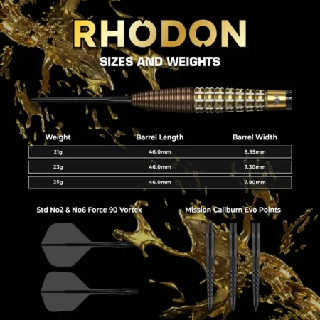 Mission Šipky Steel Rhodon - 21g