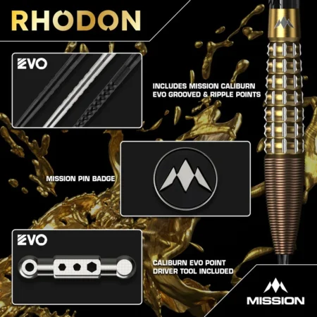 Mission Šipky Steel Rhodon - 21g