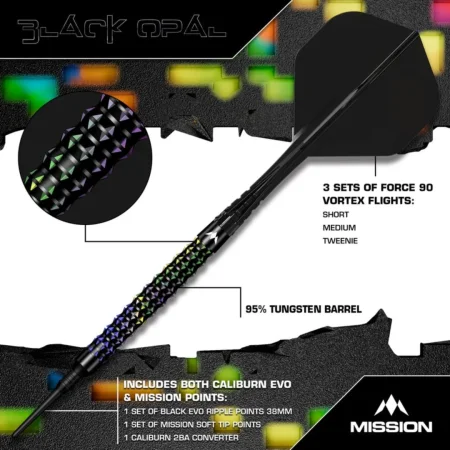 Mission Šipky Black Opal - 20g