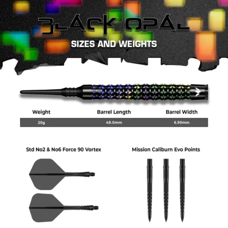 Mission Šipky Black Opal - 20g
