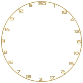 Bullet Custom Number Ring - Náhradní kruh s čísly pro sisalové terče - gold