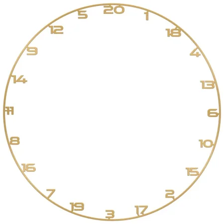 Bullet Custom Number Ring - Náhradní kruh s čísly pro sisalové terče - gold
