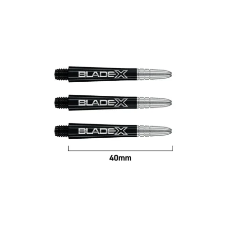 Winmau Násadky Vecta Blade X - medium - black & silver