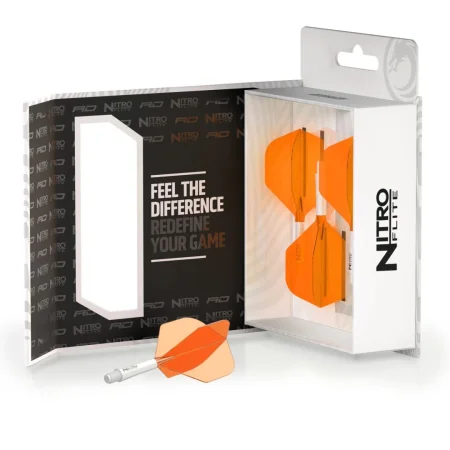 Red Dragon Letky Nitro Flite - No2 - white & orange - short